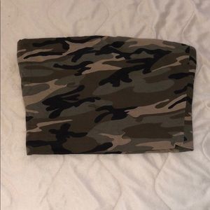 Camo tube top